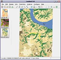 Landcover layer with interactive query