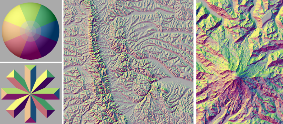 Brewer and Marlow relief colouring combined with value based shaded relief