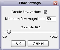 Flow accumulation options