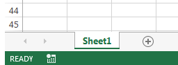 Three worksheets, with sheet 1 active