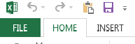 The Quick access toolbar