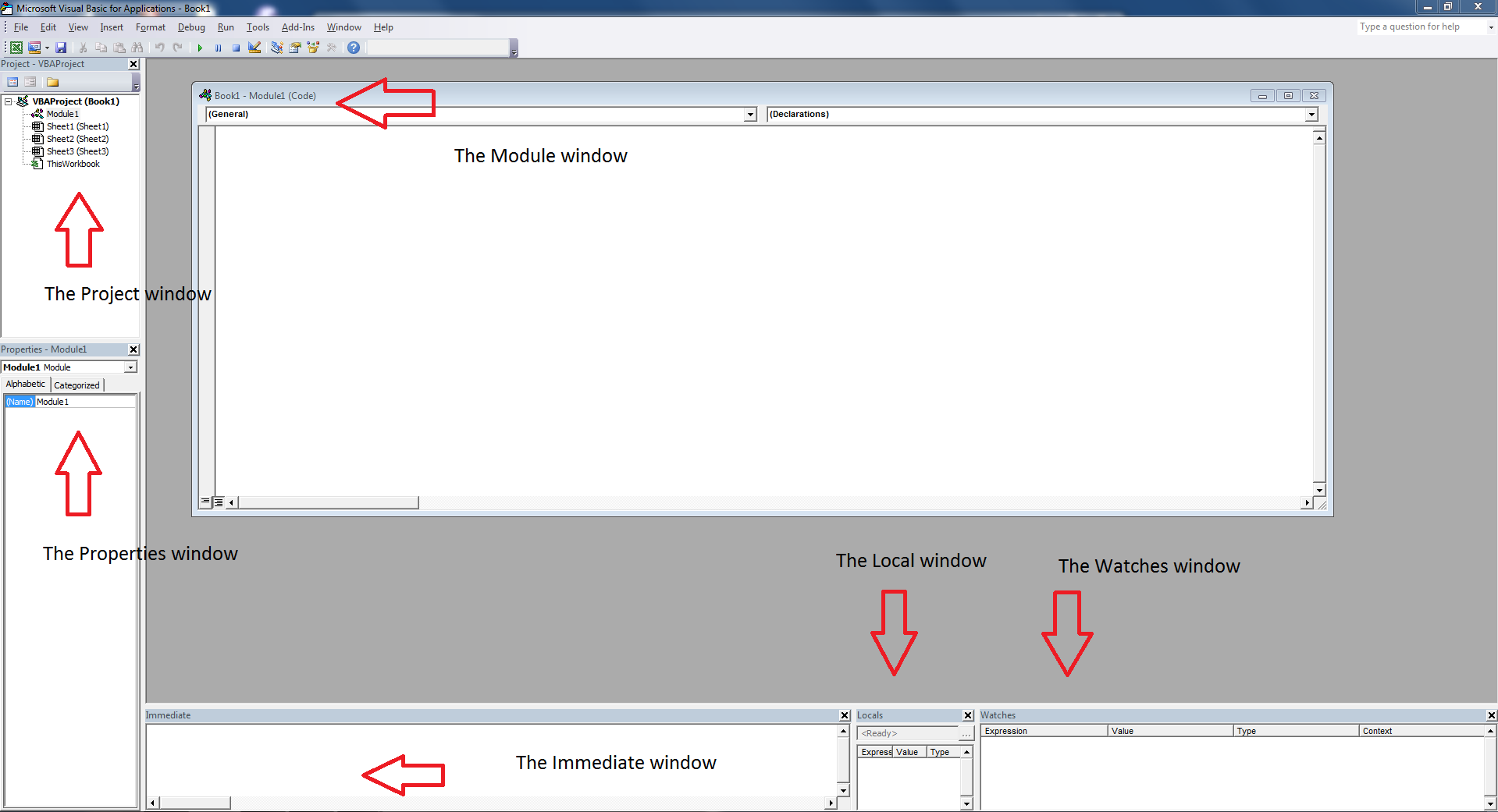The Visual Basic Editor