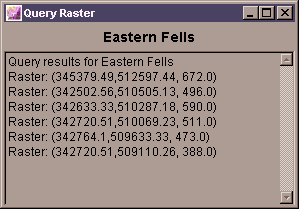 Raster query