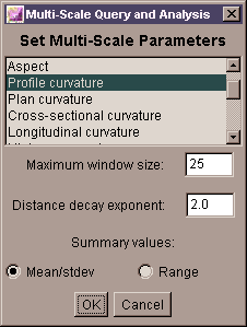 Scale parameters