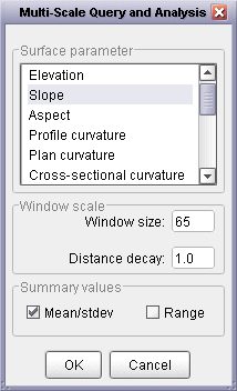 Multi-scale query options