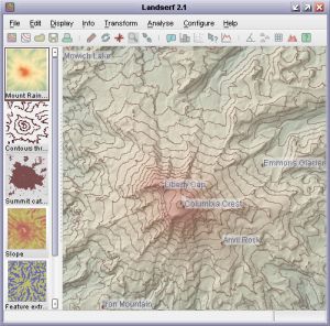 sample screen from LandSerf