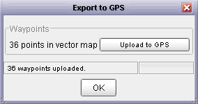 GPS waypoint export