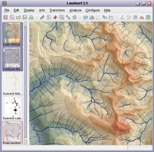 sample screen from LandSerf