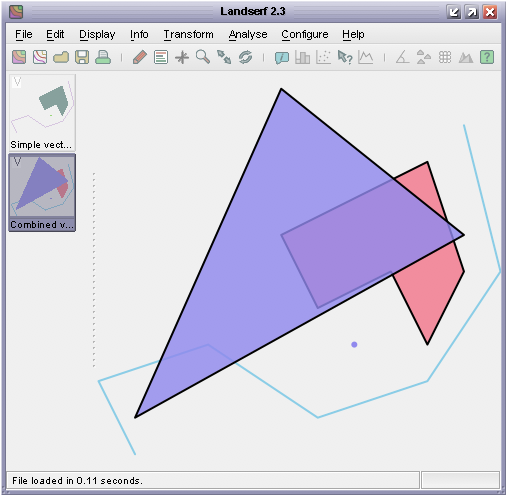 VectorMap output from the CombineVectors class