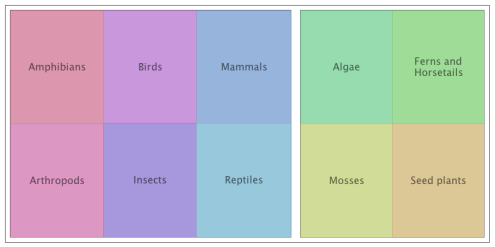 Ordered squarified layout